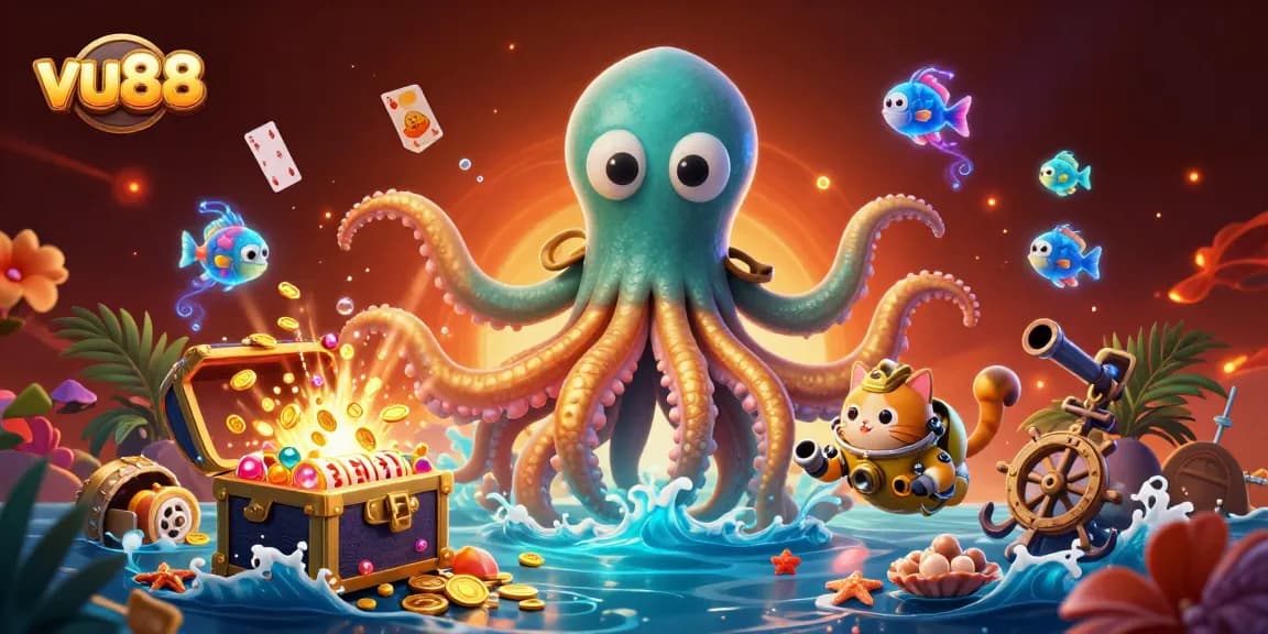 Experience thrilling gameplay at vu88 with dynamic 3D casino elements and captivating oceanic adventure.