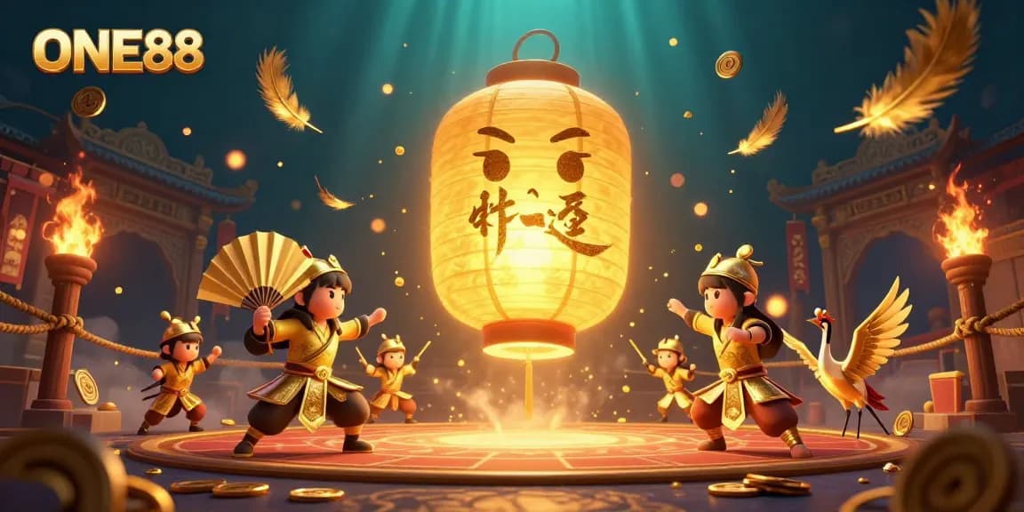 Join the ONE88 casino experience with dynamic lantern spirits and enchanting gaming elements.