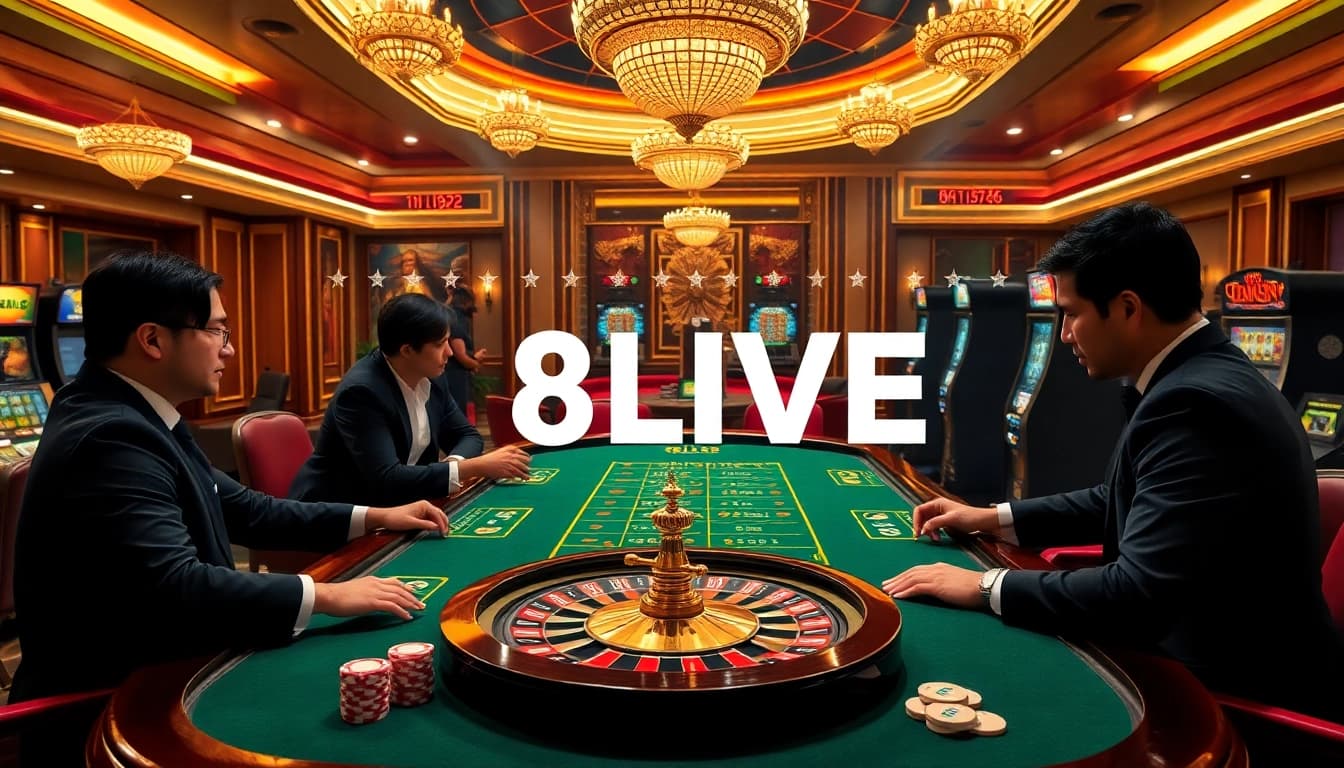 Experience thrilling gameplay at 8LIVE with an enticing live casino atmosphere.