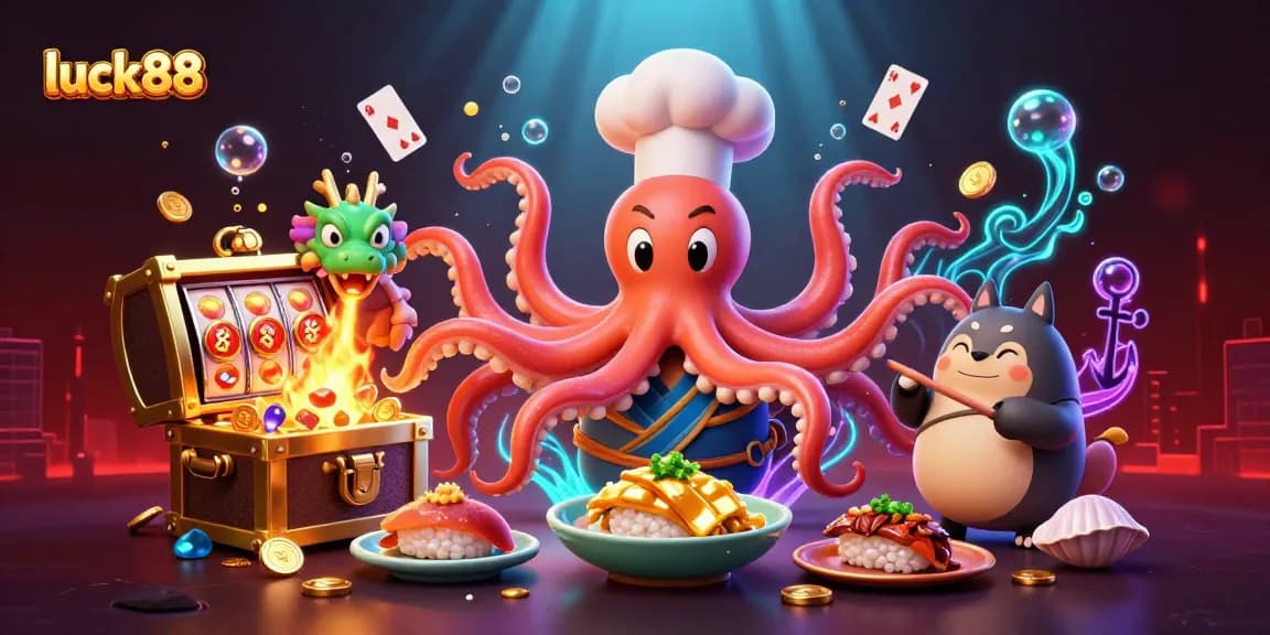 Engage with luck88 thrilling games featuring extraordinary cartoon characters amidst casino excitement.