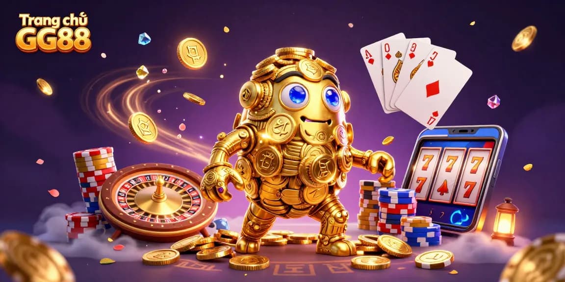 Win at Trang chủ GG88 with vibrant 3D casino animation showcasing engaging characters and game elements.