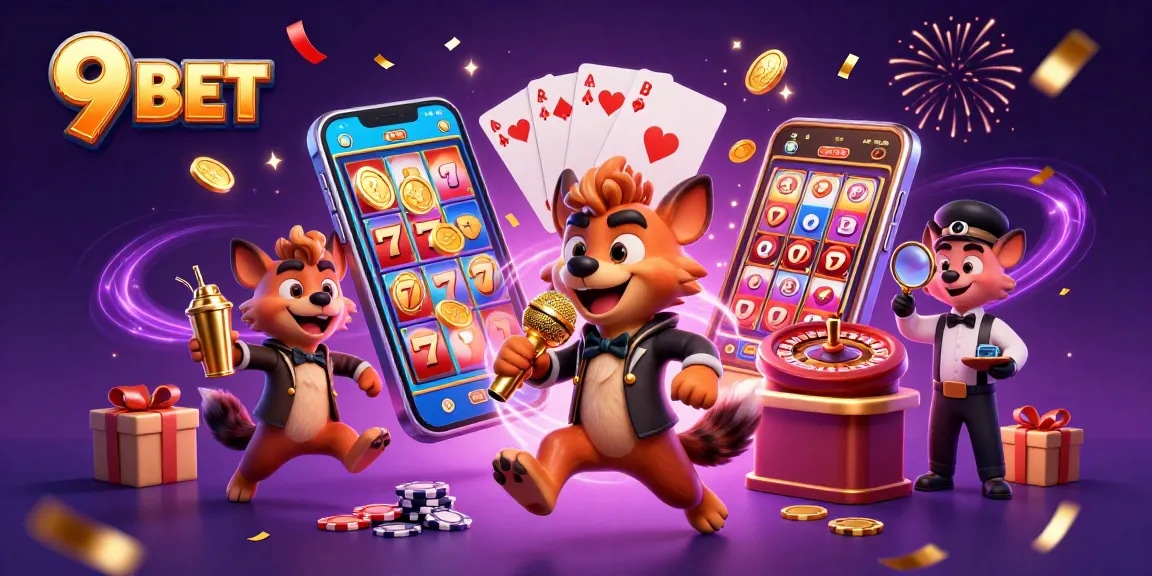 Experience the laughter and excitement of 9 BET with hyenas in a vibrant casino club.