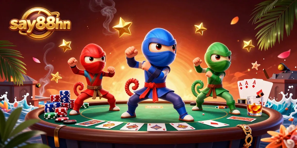 Engage with thrilling action at say88hn with our ninja chameleon team amidst vibrant casino dynamics.