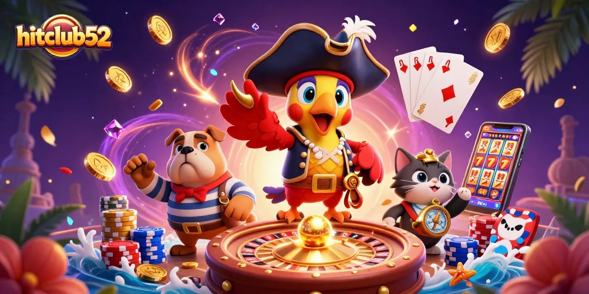 Experience thrilling gaming action at hitclub52 with pirates, treasures, and dynamic casino elements!