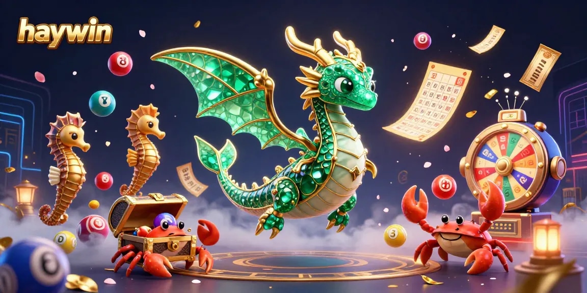 Experience thrilling gameplay at Haywin with flamboyant dragons and vibrant casino elements.