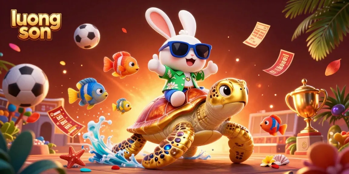 Bet on exciting moments with luong son as adorable characters celebrate in a vibrant gambling scene.