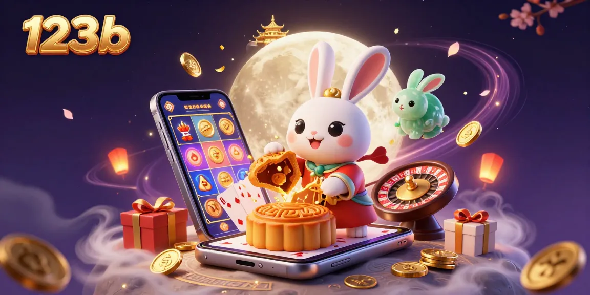 Engage with 123b as the moon rabbit unveils poker chips amidst a magical casino scene.