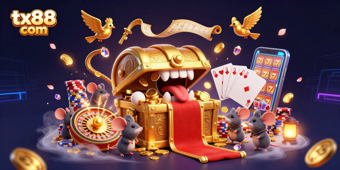 Join the excitement at tx88 com, spinning in the world of colorful casino treasures, coins, and games.
