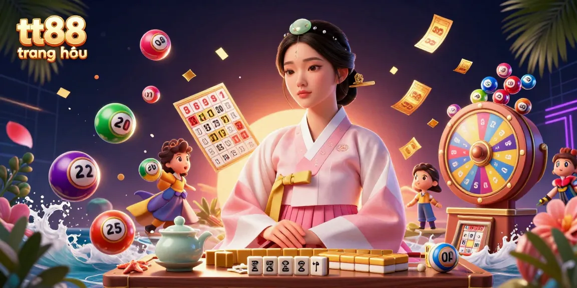 Experience the thrills at tt88 trang chủ with vibrant casino visuals, including lottery balls and game excitement.
