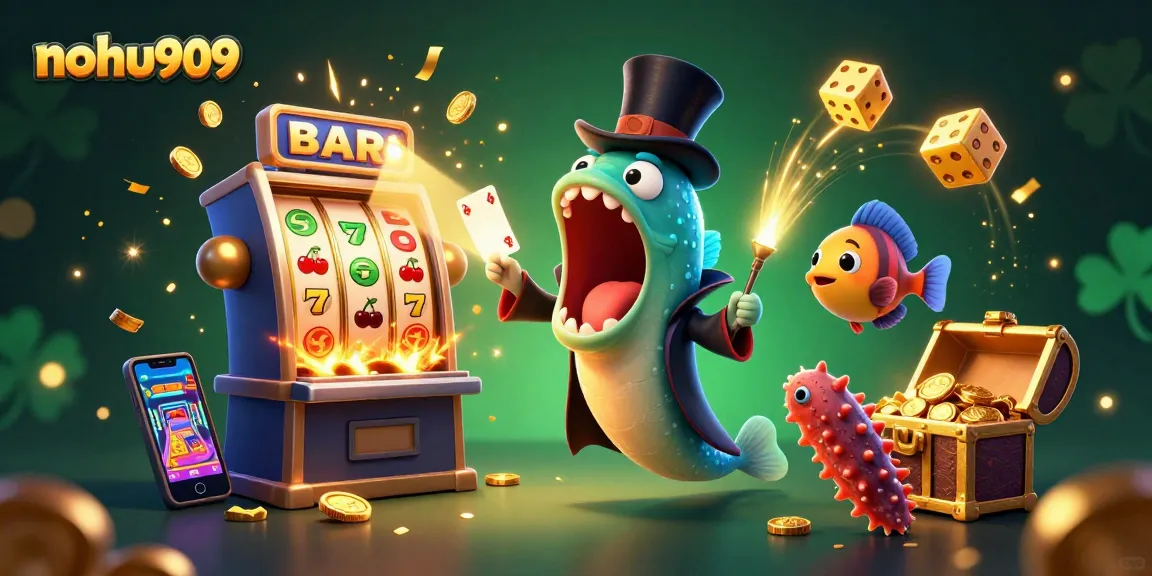 Experience thrilling jackpots at nohu909 with a magical underwater scene featuring interactive slot action