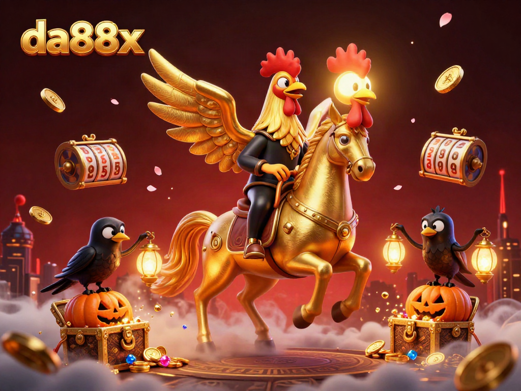 Experience the thrill of gaming with da88x, featuring vibrant casino elements and dynamic characters.