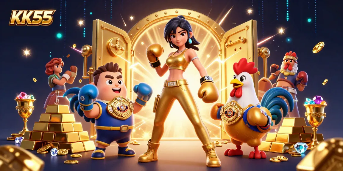 Engage with exciting games at KK55, where vibrant casino elements shine with riches and energy.