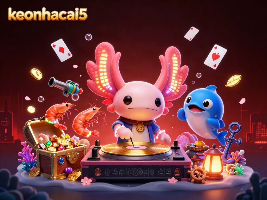 Experience dynamic underwater gaming with keonhacai5 featuring vibrant characters and treasure.