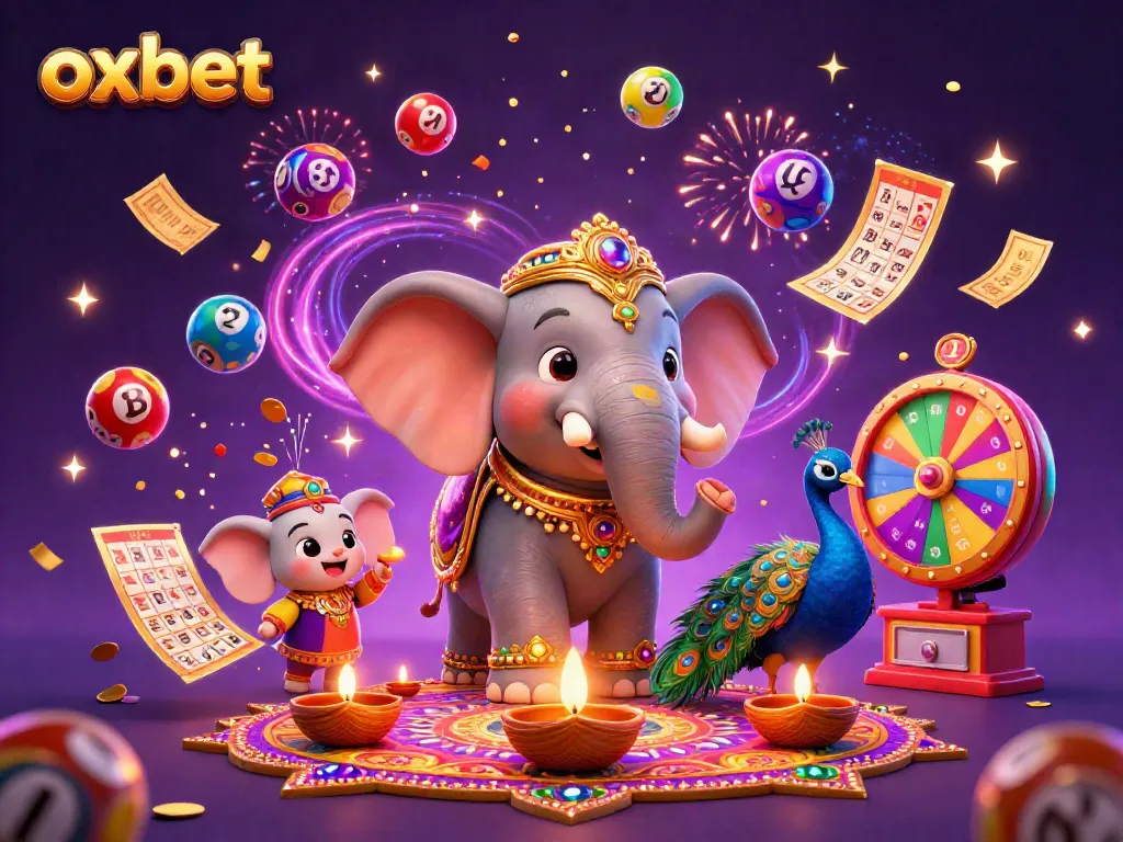 Experience exciting gameplay at oxbet with vibrant lottery scenes featuring lively characters.