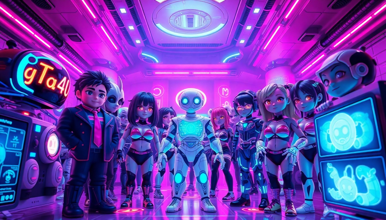 Engaging character AI NSFW chat scene showcasing customizable and interactive digital characters.