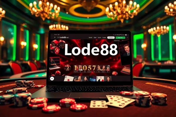 Experience thrilling gameplay at https://lode88.network/ with players placing bets at casino tables.