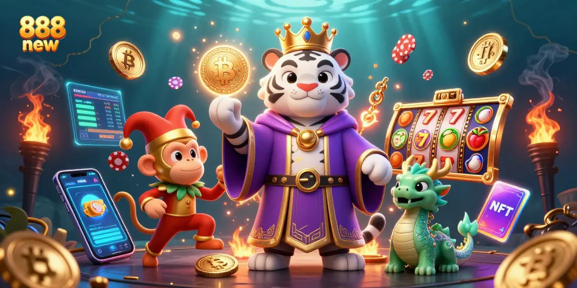 Engage with exciting games at 888 new amidst vibrant casino elements and digital assets